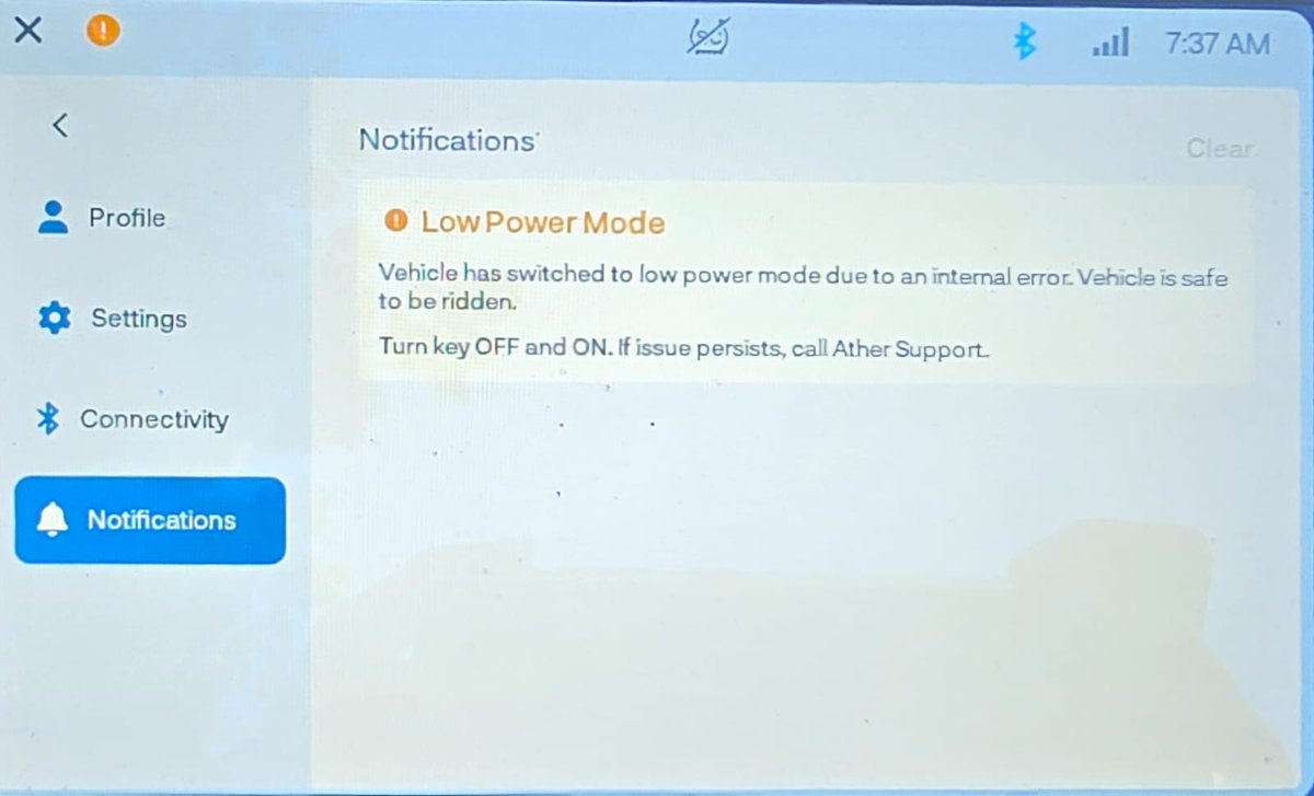 pd63699's tweet photo. @tarunsmehta Hi its been almost 3 week now still facing LOW POWER MODE issue, @atherenergy is not resolving this issue loosing fathe in ATHER, they are behaving same as OLA now. 
NEED PERMANT RESOLUTION ON THIS ISSUE https://t.co/2i7GybQSiK