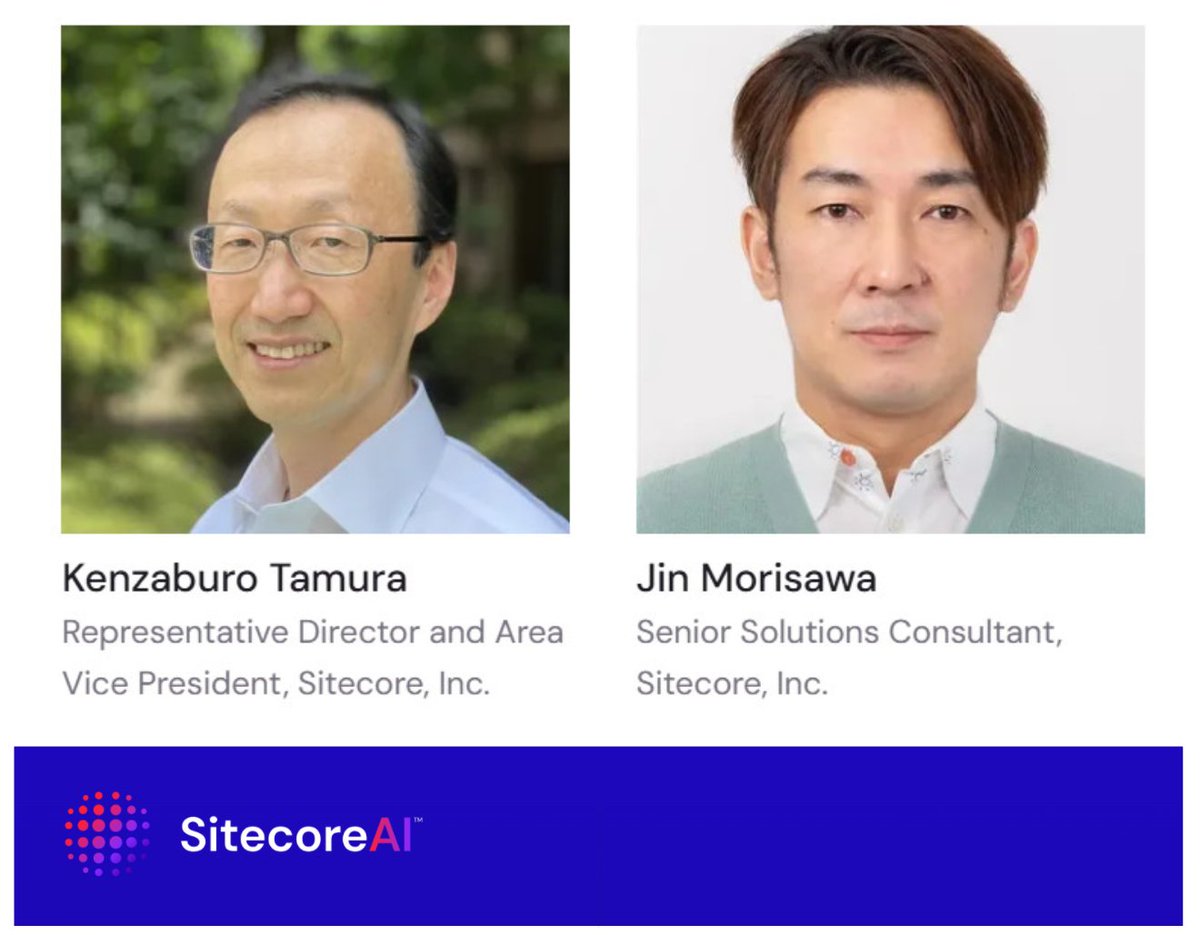 🎥 WEBINAR: Agent-Based Experience
📅 Dec 11 | 🕒 14:00–15:30 | 🌐 Online
🗣️ Session in Japanese 🇯🇵
🤖 AI as a teammate, not just a tool
🔮 Predictive, adaptive brand engagement
👉 sitecore.com/ja-jp/resource…
#SitecoreAI #AgenticStudio #AIFirstEra #MarketingInnovationite #sitecore