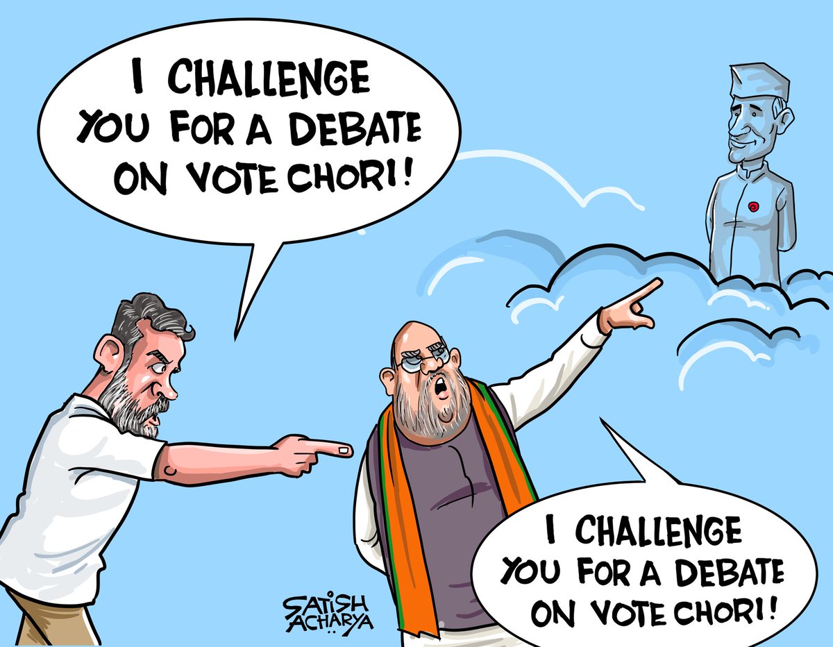 satishacharya's tweet photo. Debate on vote chori. #VoteChori 
#Nehru https://t.co/e7c8lxv1nj