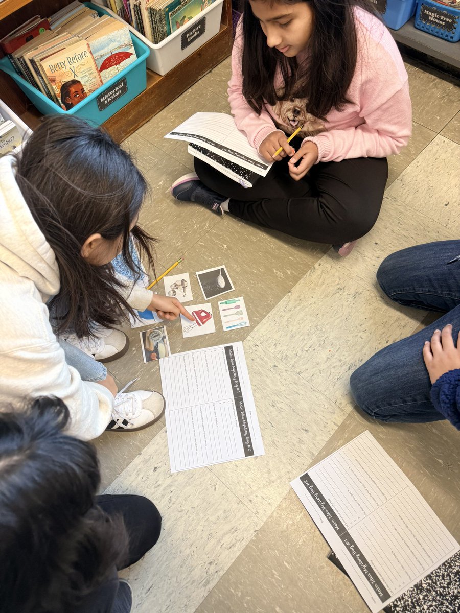 mrsabowler's tweet photo. Reviewing strategies to find the main idea with “Main Idea Mystery Bags.” Students practice identifying key ideas by examining clues and determining how the details connect to one central concept. 🔍📖  @JMI_Edison https://t.co/adF3QLiD0Q