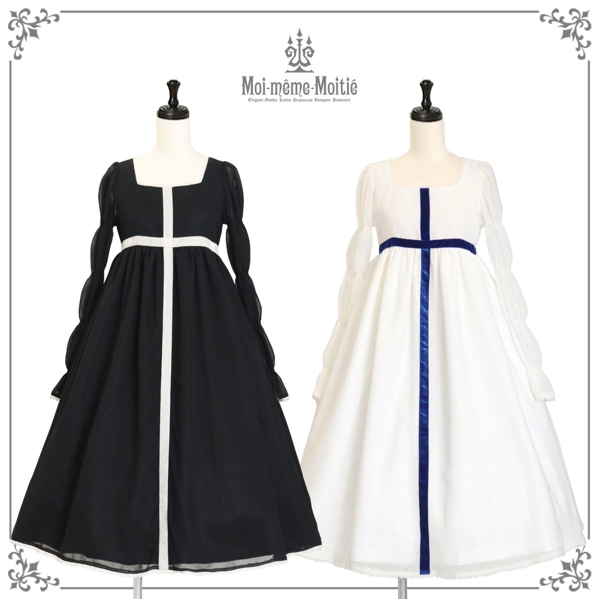 新商品】 ○ベルベット十字架ワンピース(ロング) 53,900 JPY 十字架