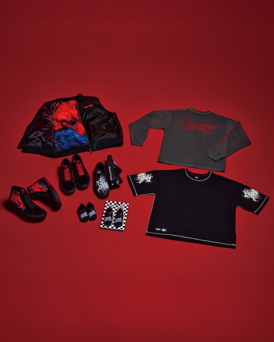 BABYMETAL結成15周年を記念し、Vansとの初コラボが登場！

 12/11(木)よりABC-MART店舗＆公式オンラインストアで発売開始。

<a href="/BABYMETAL_JAPAN/">BABYMETAL</a> 

☞gs.abc-mart.net/feature/29464/

#BABYMETAL #Vans #abcmart #ABCマート