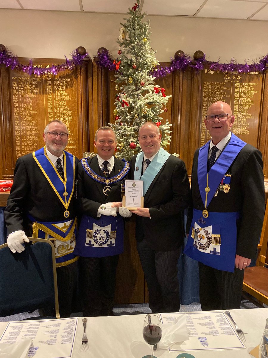 Pictures by W Bro Peter Coles showing the donation of £200 from Thornbury Lodge to Chris Kitson's cycle challenge to follow for the Gloucestershire Freemasons 2029 Festival.