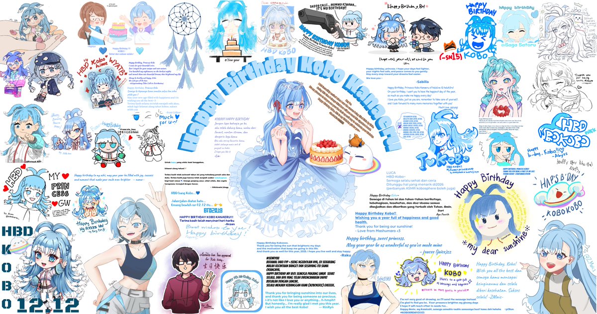 lspss94299's tweet image. 【Kobo Kanaeru Birthday Signature Board 2025】
The final result is here! it's finally finsih!!🥳
i also secretly make the time lapse video using the clip i recorded during these time!😆

The time lapse video used "Non copyright music" and it was edit by myself.
Just in case Kobo