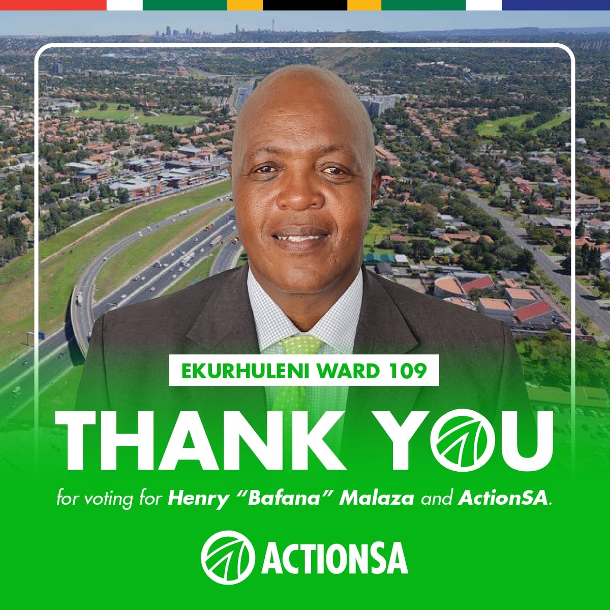 On behalf of the entire ActionSA Family, allow me to extend our party’s gratitude to the community of Ward 109, Etwatwa, Ekurhuleni, for showing up and giving your support to Mr Bafana Malaza yesterday.
He will continue serving you towards the upcoming LGE