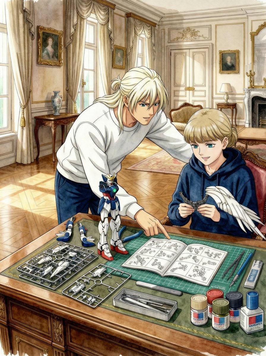 GWFT30's tweet image. クリスマスプレゼントの準備ですわ。
お兄様に作り方を教えていただいていますの。