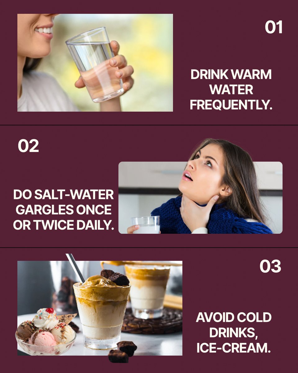 kanagentcentre's tweet photo. 🌡️🍵 Changing weather affecting your throat?
Follow these ENT-approved tips:
• Sip warm water
• Include ginger &amp; turmeric
• Practice steam inhalation
• Maintain hygiene to avoid infections

#WinterThroatCare #ENTSpecialist #KangENTMeerut #HealthyLivingTips #ThroatPainRelief https://t.co/C3Cr6RZjhx