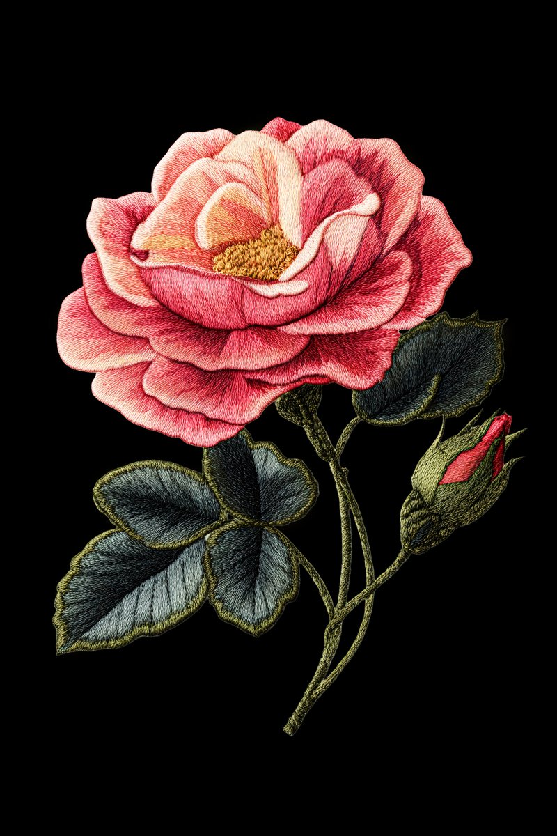 ArtArt45776940's tweet image. Pink Rose faux embroidery just went live on Amazon! 🌸 Textured petals that pop on black hoodies. $18.99 + free Prime ship   Grab it: a.co/d/cd26HKP 

#Cottagecore #EmbroideryArt #PinkRose #FloralTee #AmazonFinds #RoseLovers