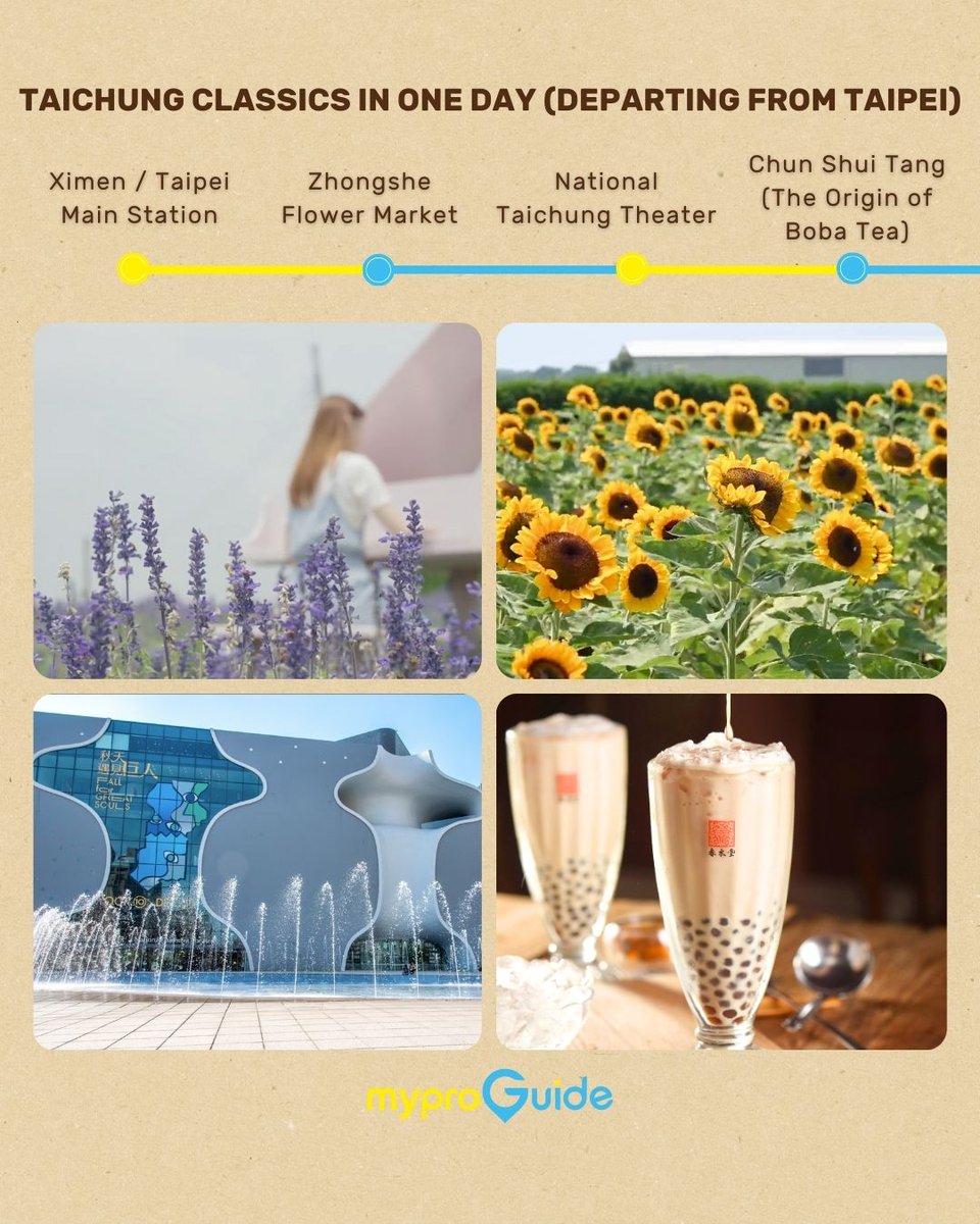 MyProGuide's tweet photo. 📢 Year-End Special! 50% OFF Countdown on our Classic Taichung Day Tour! 

Our #TaichungClassicDayTour is consistently one of our most popular experiences! To celebrate the year’s end, we are offering an incredible limited-time 50% OFF promotion! 🤩

🔗 https://t.co/fbJHUgP4hd https://t.co/dxPyVh1GHq