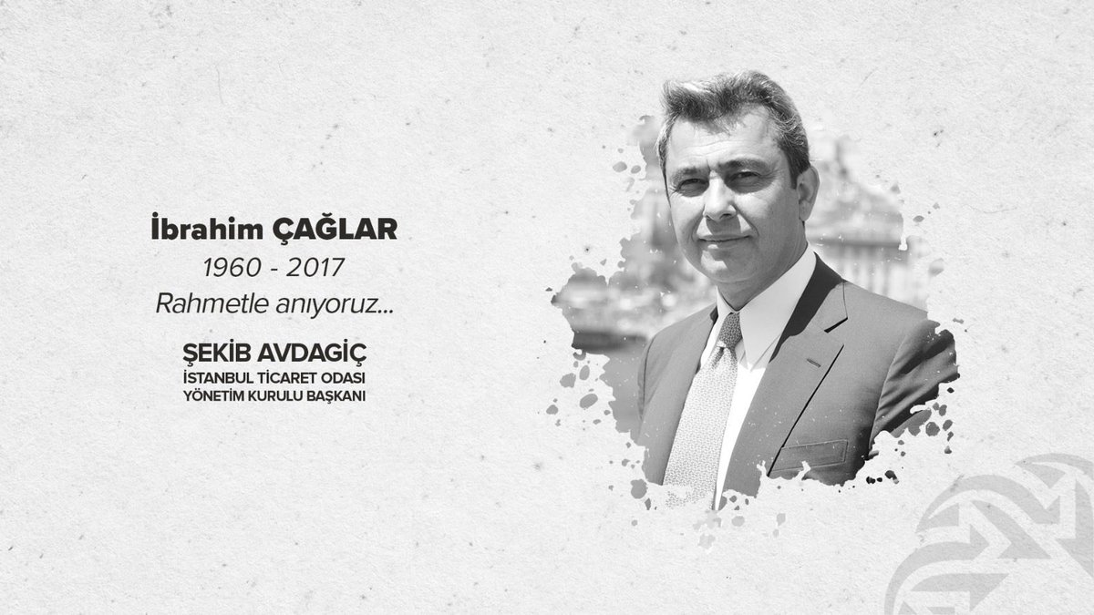 İstanbul iş dünyasına büyük emekler vermiş, gönül yolculuğumuzun her durağında yan yana yürüdüğüm kıymetli dostum, İstanbul Ticaret Odamızın 19. Dönem Başkanı İbrahim Çağlar’ı vefatının yıl dönümünde rahmetle, özlemle anıyorum.

1991 yılında başlayan yol arkadaşlığımızda