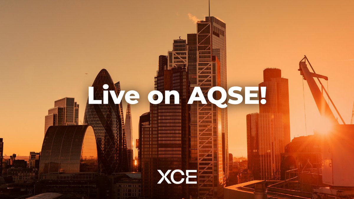 XCEofficial's tweet image. We’re proud to announce that XCE is now officially listed on #AQSE! 🎉

We were delighted by the strong support shown by investors, and would like to thank everyone that worked so hard to get us here. 

It marks the next chapter in our journey to build a scalable Bitcoin-powered…