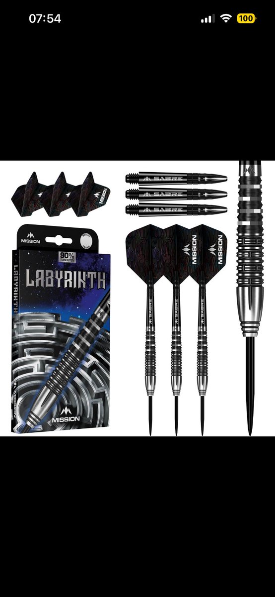 DanielW0175's tweet photo. Seems @DartsCorner eBay have dropped the @MissionDarts launch early https://t.co/wwyTbgRQos