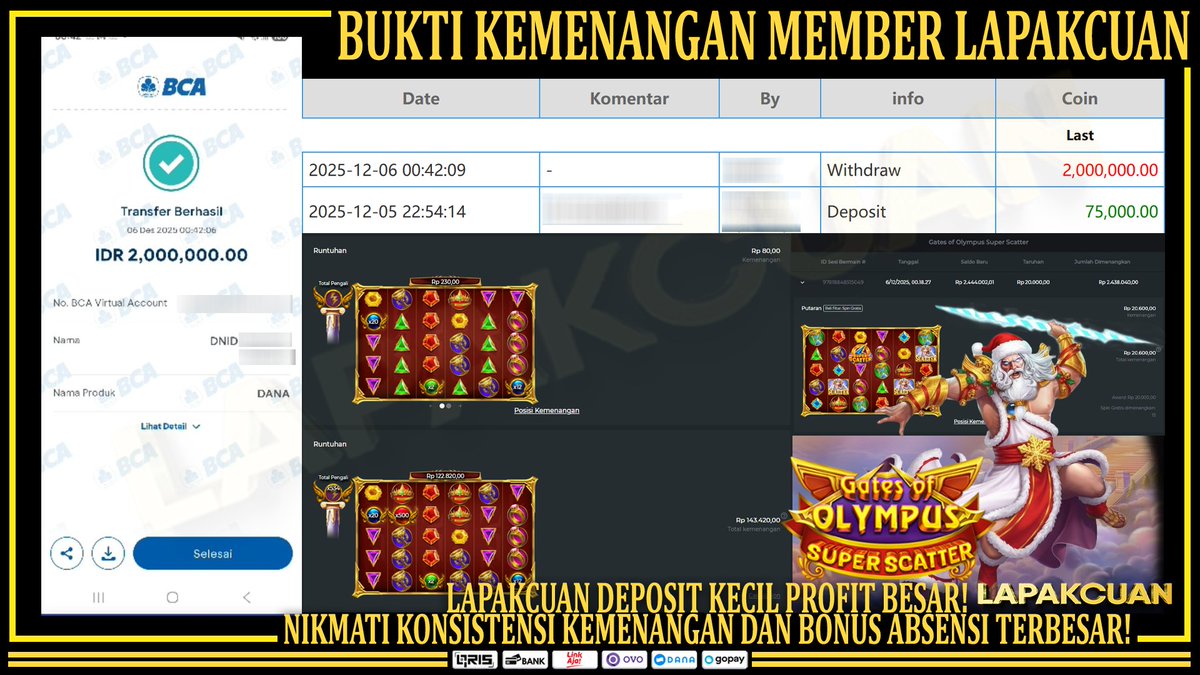 pasticuan168's tweet photo. LAPAKCUAN SPESIAL EVENT NATAL DAN TAHUN BARU 2026

🎯 Buruan klaim sekarang!

Channel Lapakcuan Official:
https://t.co/PJSauGnSj7
https://t.co/J1nBMVuBLH

👉 Klaim Bonusmu Sekarang!

#lapakcuan #lapakcuan168 #freechips #event #natal #desember #lapak_cuan #lapak_cuan168 https://t.co/D3kCYsONWX