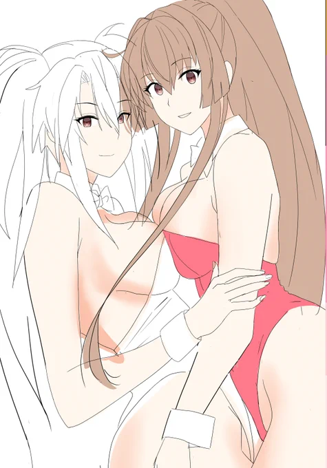 武蔵難しい～ 二人とももう少しオッパイ大きい方がいいかな?
