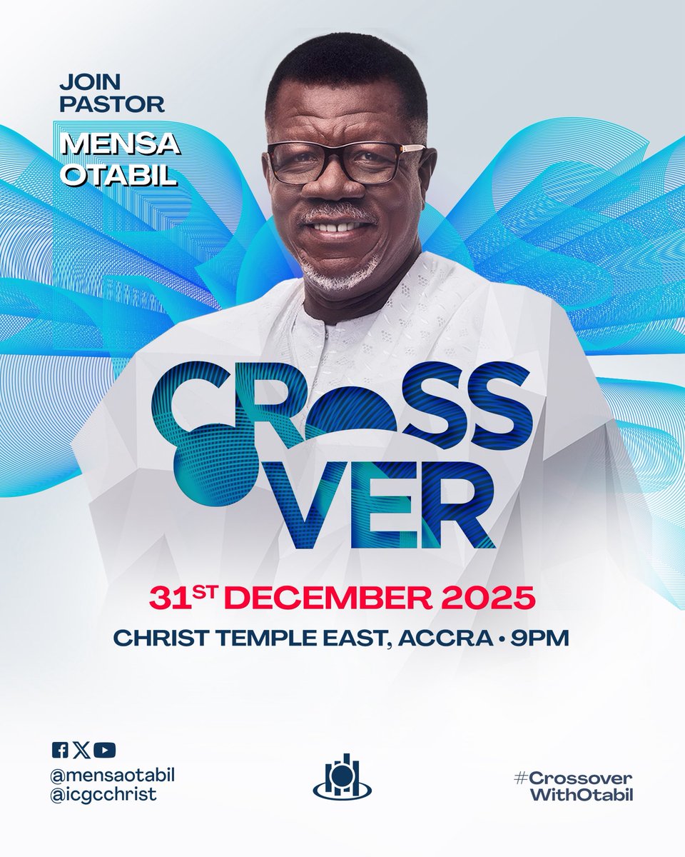 MensaOtabil's tweet photo. Walk in expectation.
Step into 2026 with triumph.
20 days to #CrossoverWithOtabil. https://t.co/Q6LPHXutZ1