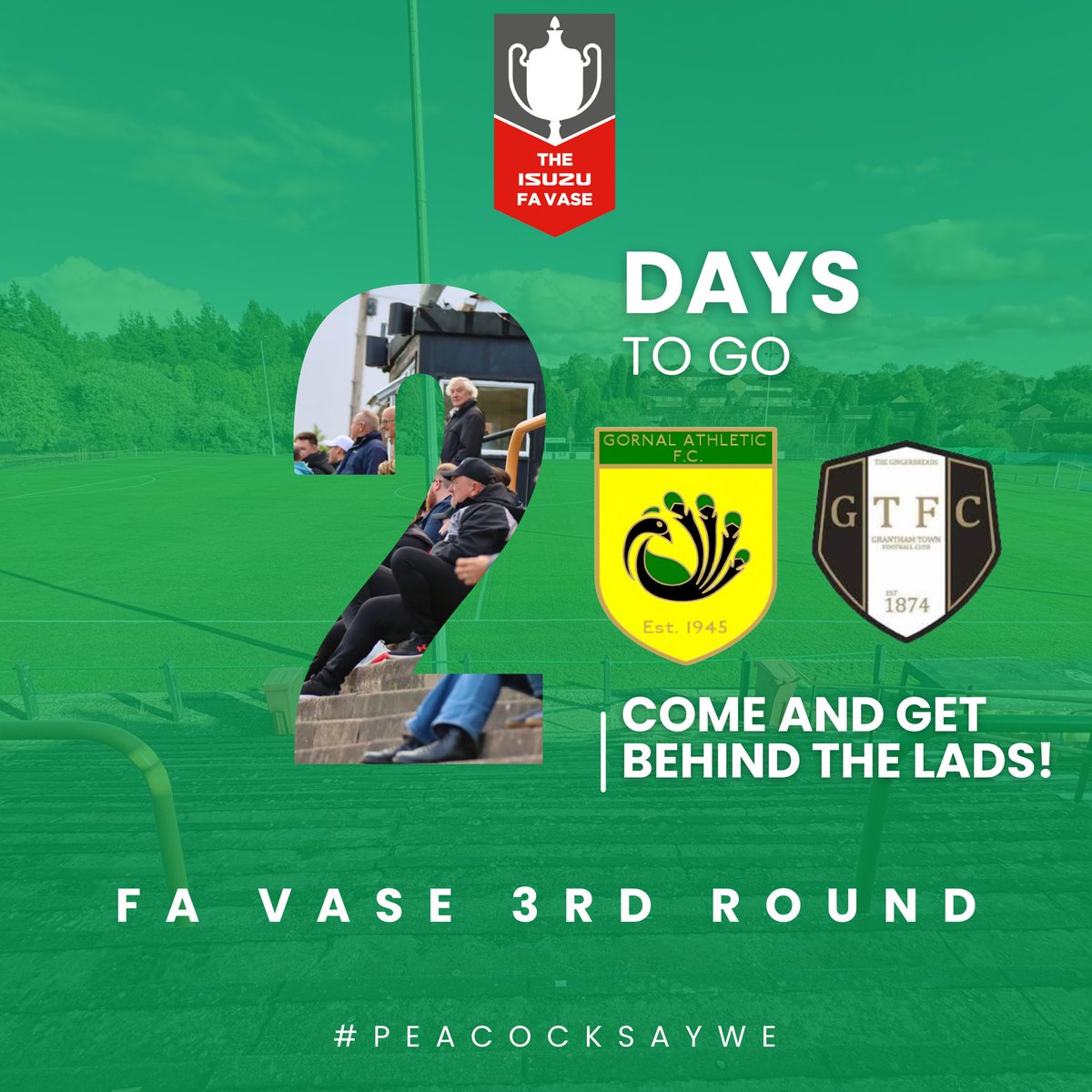 FA Vase 3rd Round🏆

This weekend see's us welcome <a href="/granthamtownfc/">Grantham Town FC</a> to Garden Walk in the 3rd round proper of the FA Vase.

Grantham will be arriving with a decent following, so we need you to come and be that 12th man again.

The biggest game in 15 years for the club, let’s get