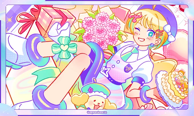 ✨おはようございます!✨
今日は、先月投稿したワタシのお誕生日イラストのメイキングを公開しちゃいます!🎨🖌️

pixivから是非覗いてみてくださいね🥰
https://t.co/WhrATOBe71

 #イラスト #メイキング
https://t.co/0yhG5fZqr2 