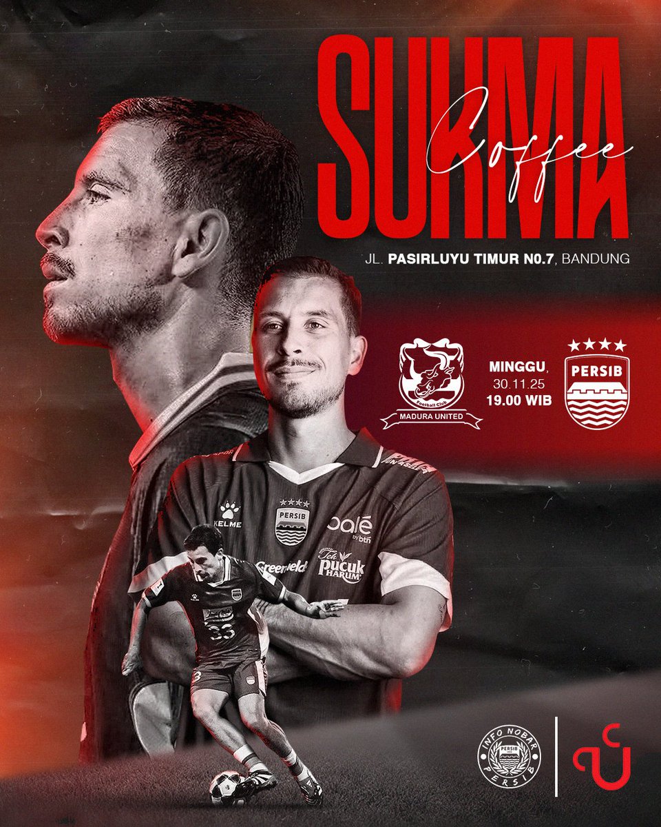 Latest design for <a href="/sukmacoffee/">sukmacoffee</a>: because watching football together is more fun than shouting at the TV alone. ⚽️⚽️ 

#smsport #persib