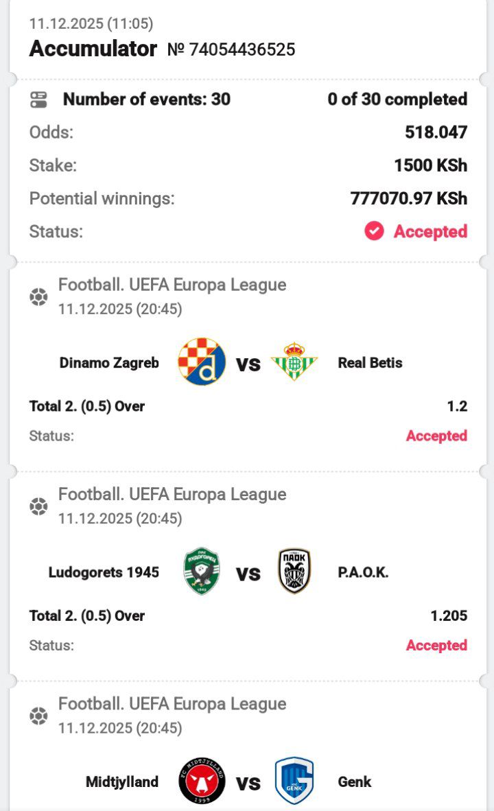 Simba_tips's tweet image. 💥ON UEFA EUROPA 💥
♻️This will pay ✅✅✅
🎯518Odds 
We TRY Again💪💪💪💪
        Register here‼️‼️‼️‼️
REG📲📲 db-bet.co/DBO_
#Promocode 👉DBO 
#Boookingcode👉AAN5B
DownloadApp📲📲 db-bet.co/DBO_App_
      
               #VAMOS🍀🍀