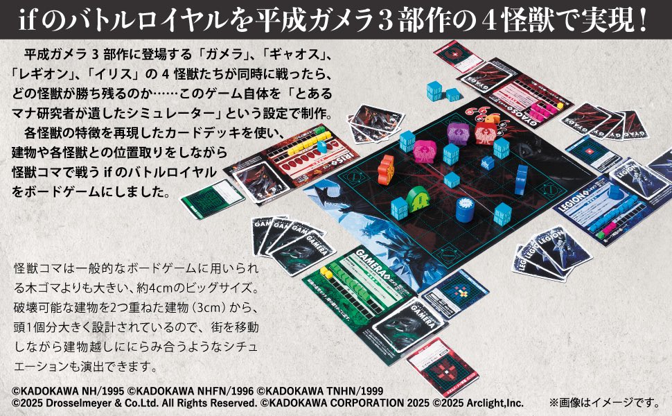 明日発売】 平成ガメラシリーズが奇跡のボードゲーム化 『Kaiju on the