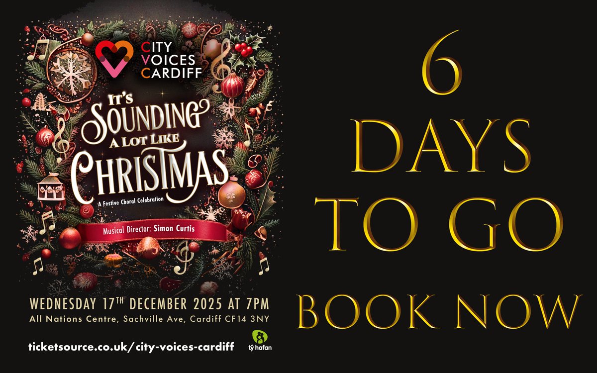 The *12 Days of Christmas* chaos is back! 😄🎄

🎟️ ticketsource.co.uk/city-voices-ca…

#FestiveFun #ChoralMusic #ChristmasInWales #CardiffLife #CityVoicesCardiff