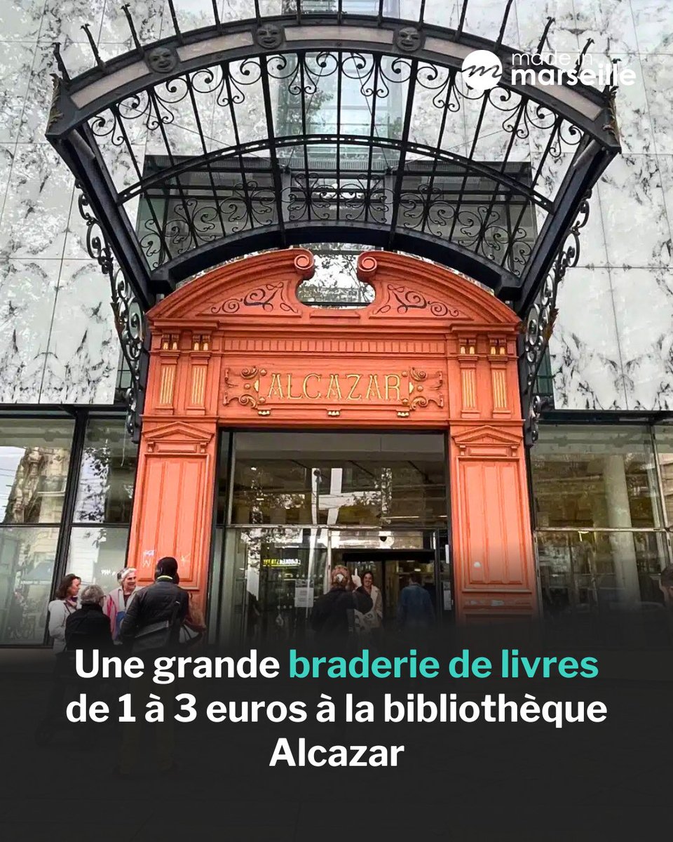 🙌 La Bibliobraderie de l’Alcazar fait son retour pour une 3e édition, avec des livres vendus à moins de trois euros ➡️ madeinmarseille.net/?p=193091