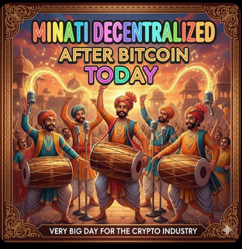SaryukumarA's tweet photo. Minati only One Project is After Btc is 100% Decentralized project of crypto world #minati #Decentralisedcoin https://t.co/hLTEUhmVcN