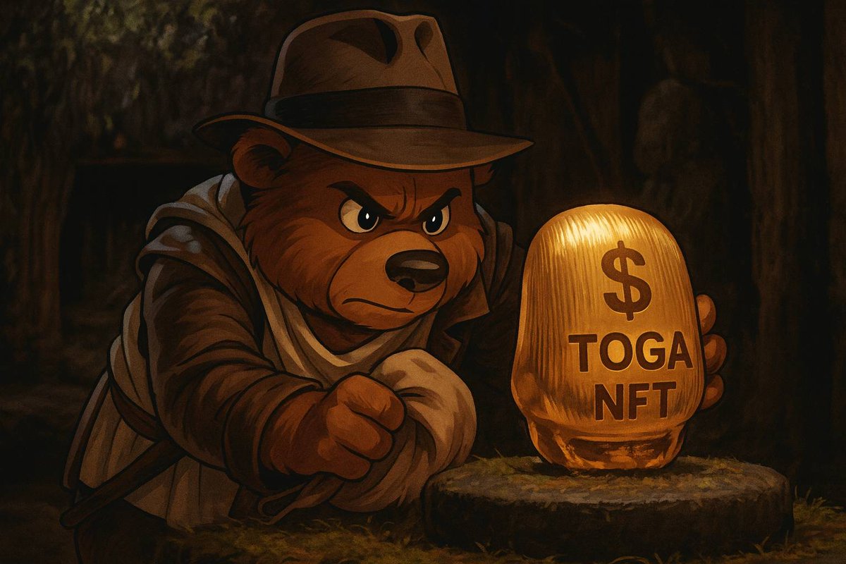 GM legends

Dawn breaks in the forbidden jungle. Indiana Bear has dodged every trap and uncovered the legendary prize, the glowing golden $TOGA NFT egg

The temple trembles. The adventure calls. Who's ready to grab their whip and join the adventure

<a href="/toga_coin/">TOGA COIN</a>