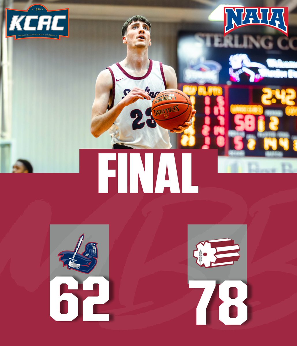 MBB | Sterling comes up short on the road. Julian Smith leads the offense with 14 points &amp; 2 assists. Chris Drake recorded a double-double with 11 points &amp; 10 rebounds while Jaivion Reed also contributed 11 points.

#SwordsUp <a href="/SCWarriorsMBB/">Sterling College MBB</a>