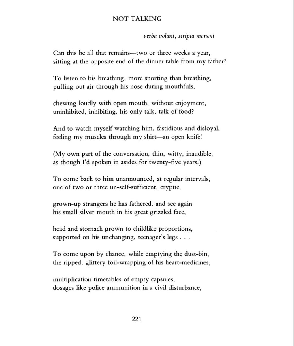 Othuke__Umukoro's tweet photo. “dosages like police ammunition in a civil disturbance”

One of my favorite poems by the brilliant Michael Hofmann https://t.co/2EQFQER6cp
