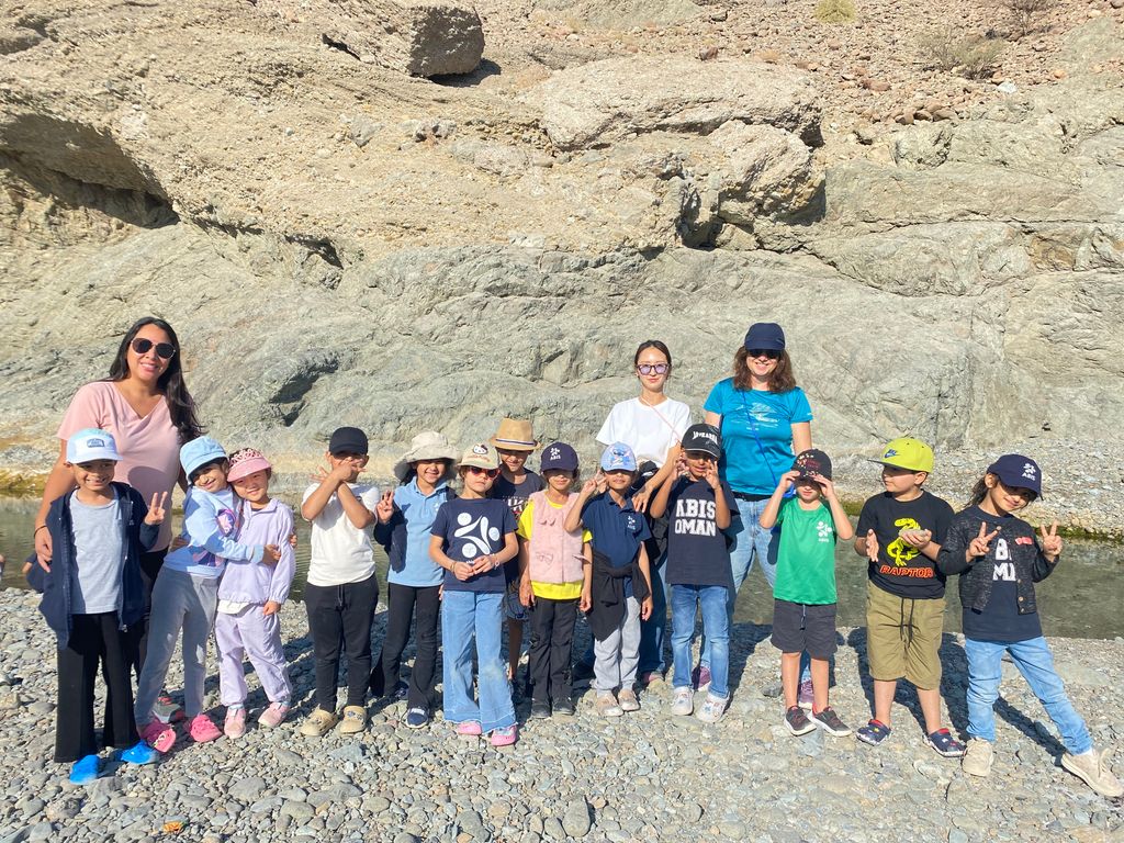 Grade 1 students explored Wadi Hibi as part of their How the World Works unit, investigating how water shapes the land and observing plants and animals in their natural environment. A great example of learning beyond the classroom.#ABIS #Grade1 #OutdoorLearning #WadiHibi
