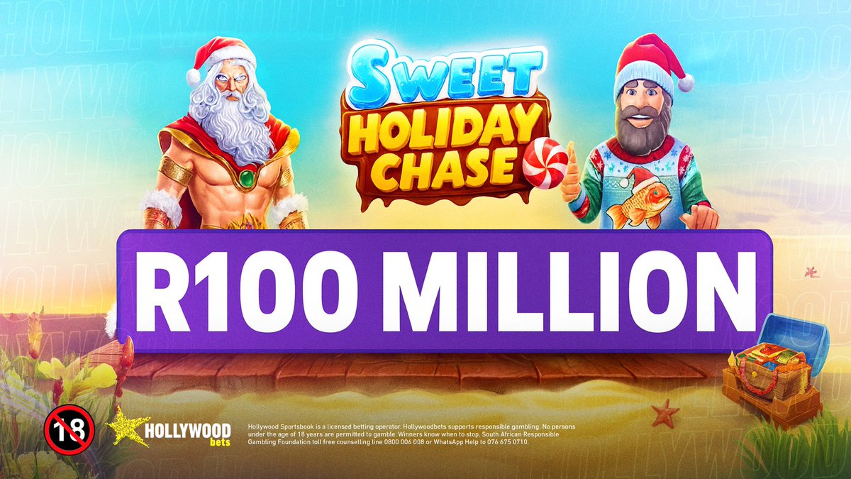 Sweet Holiday Chase R100 Million 🎅💰
Stand a chance to win your share of R100 Million.
December winnings would change everything.
👉 Spin here: bit.ly/ZIGGYHB
18 plus only. Ts and Cs apply.