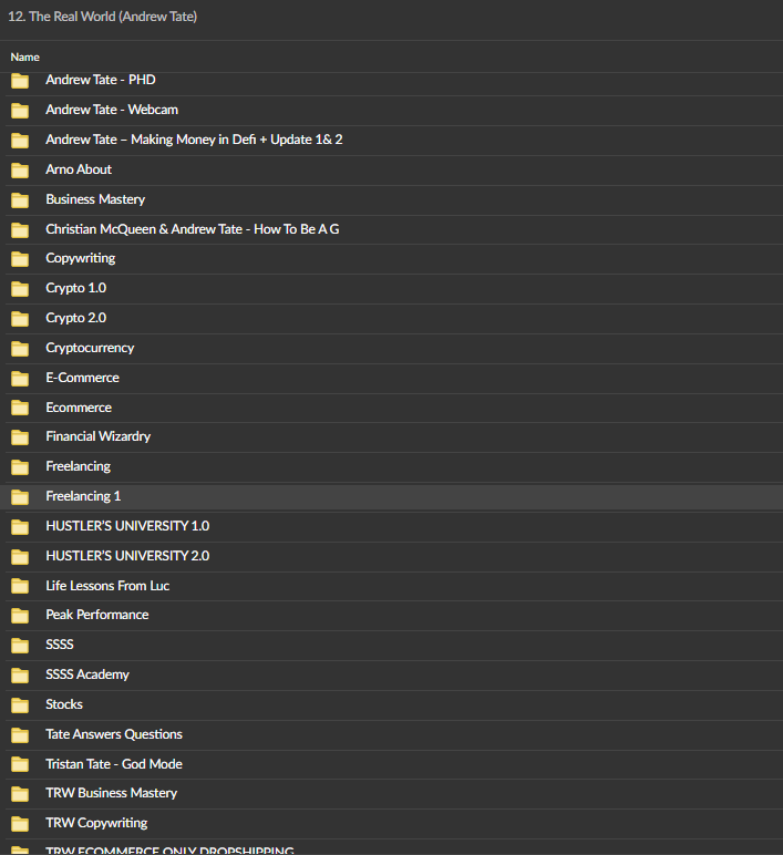codewithimanshu's tweet image. Andrew Tate Premium Courses Free Giveaway 🤩

1. Andrew Tate - PHD &amp;amp; Webcam
2. HUSTLER&apos;S UNIVERSITY 1.0  &amp;amp; 2.0
3. Andrew Tate - Making Money in Def
4. Cryptocurrency, Crypto 1.0  &amp;amp; 2.0
5. E-Commerce
6. Financial, Freelancing, Stocks
7. Tristan Tate - God Mode
And all other…