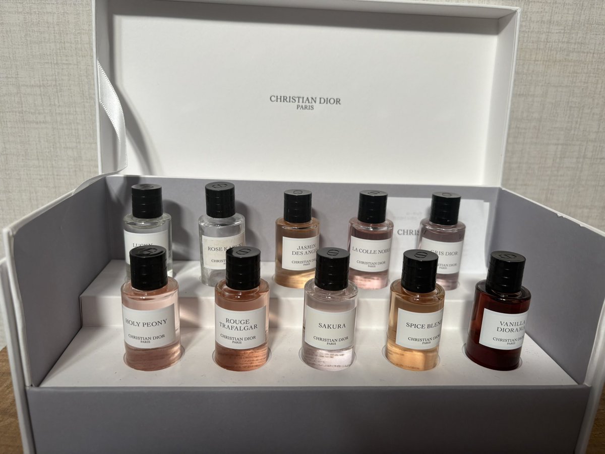 ROSE KABUKI セット CHRISTIAN DIOR 昔いただいたDIORの香水セット、勿体無くて眺めているだけだったん