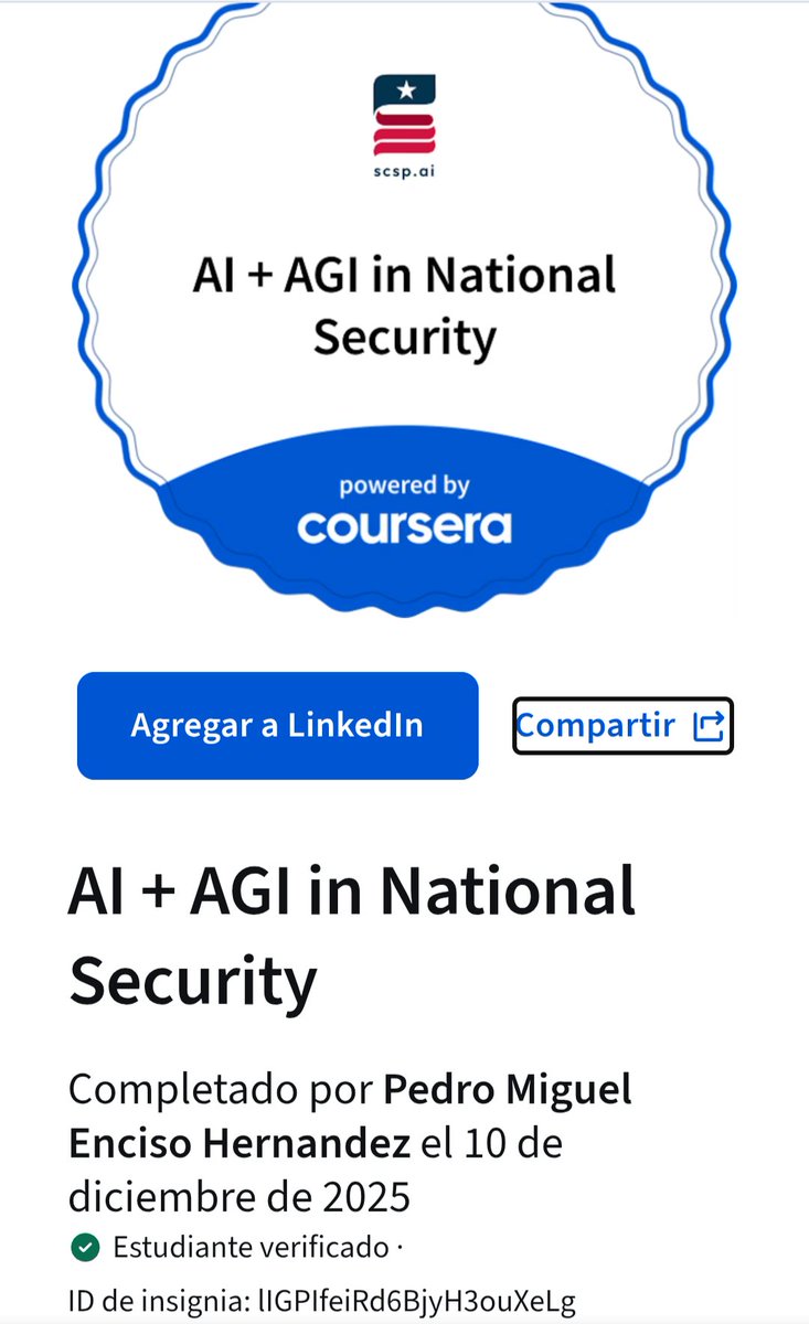 defender2026's tweet photo. Usó de la IA y AGI en Seguridad Nacional 💻🇺🇲 https://t.co/O9OAZc8BpJ