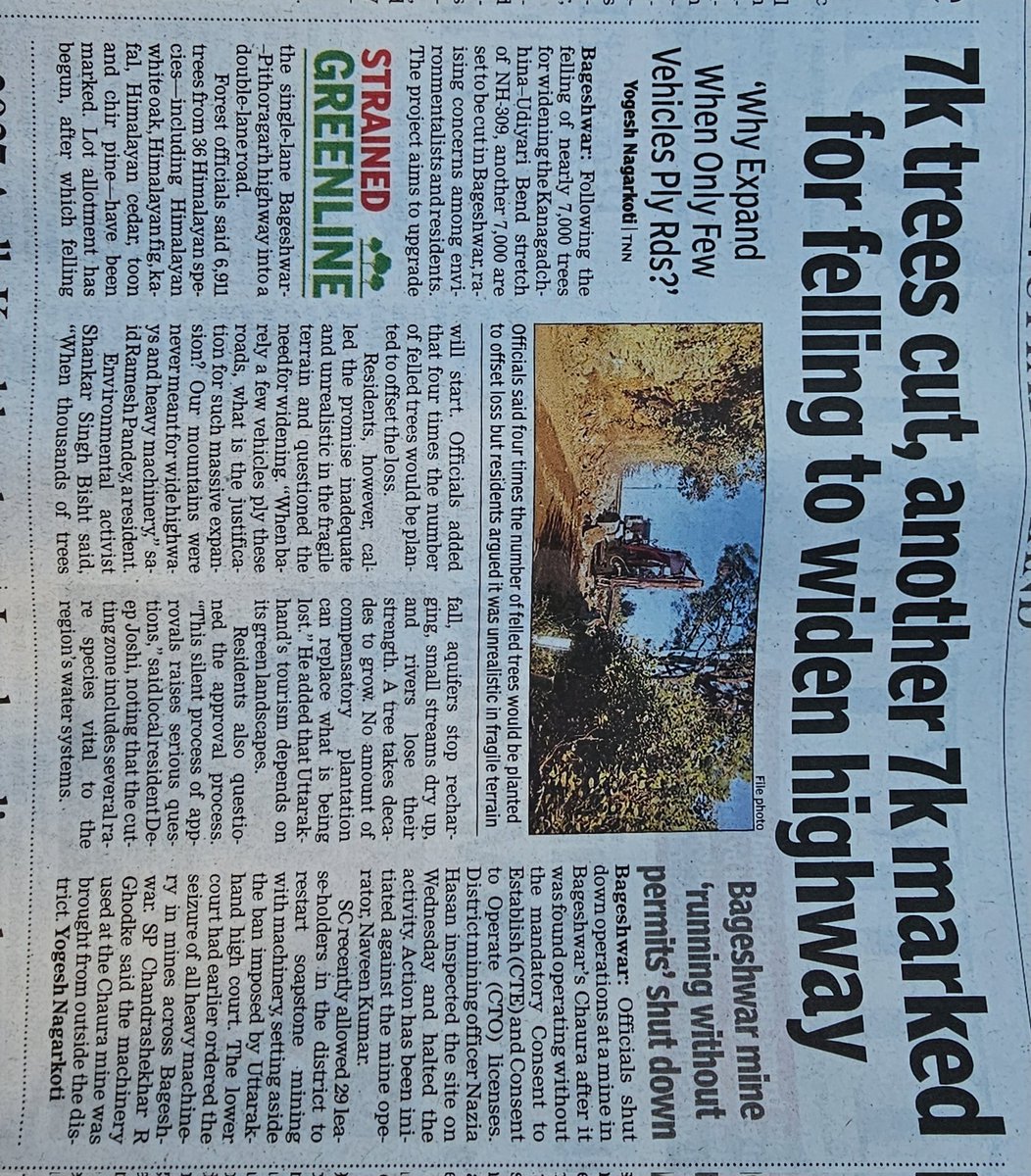 aggysandy's tweet photo. Nothing had changed and we are not willing to learn.
 Plant and nurture 8000 trees first before even think of doing this. https://t.co/TubE7k9xRe