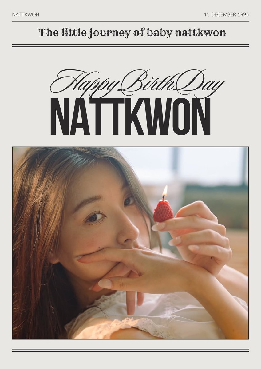 NattNattamonFC's tweet photo. สุขสันต์วันเกิดนะคะ คนเก่งของพวกเรา 🤍🎂

#30thNattKwonDay 
#Thelittlejourneybabynattkwon 
#Nattkwon #นัทควอน https://t.co/Lxya0LeRQd