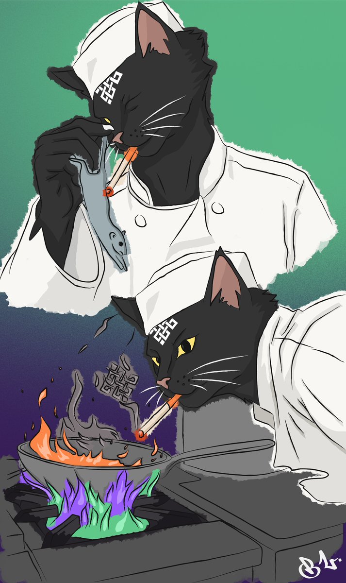 mini battle #4

masterchef siggy, the chain-bending recipe.

chef siggy cooks a mouse like a true legend, while the pan roars with <a href="/ritualfnd/">Ritual Foundation</a> flames from the cat-pute layer.

flavor breakdown:
> 30% chaos.
> 40% elegance.
> 30% don’t ask which universe this little siggy came