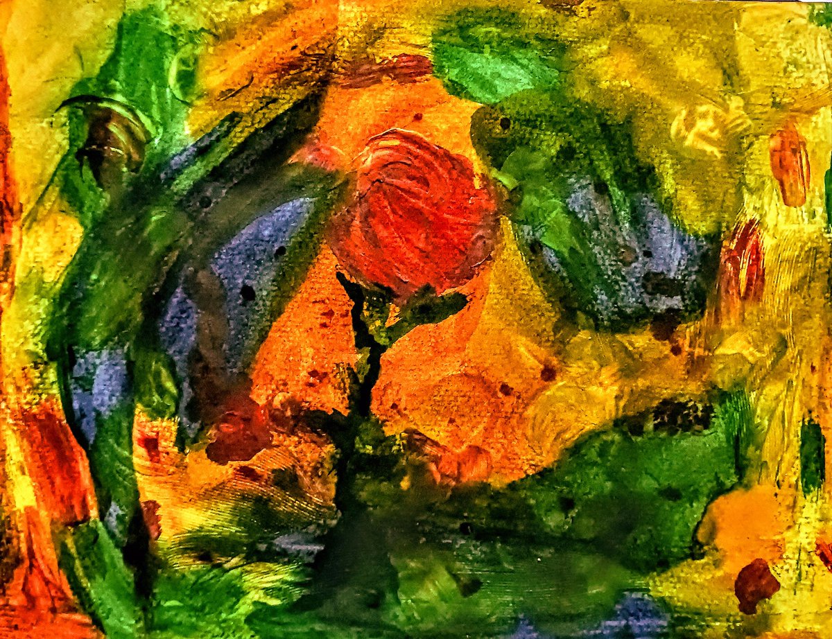 "My favorite rose this year!" #abstractpainting