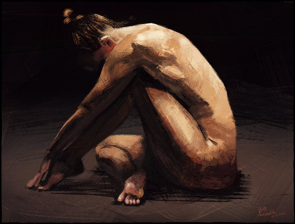 Study, draw in Rebelle