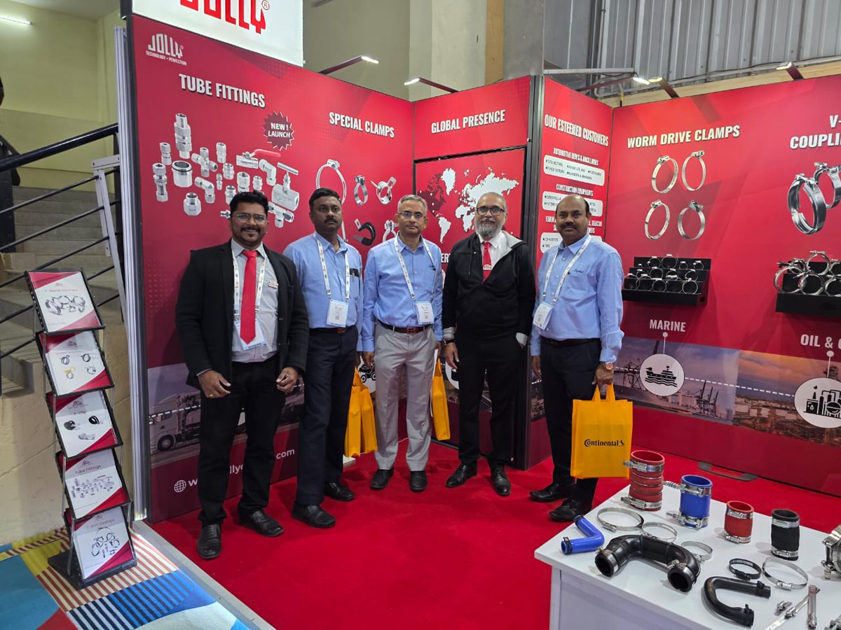 JollyClamps's tweet photo. EXCON Days 1-2 
Great conversations on durability, corrosion resistance, and clamping accuracy. We showcased product testing, performance benchmarks, and heard real-world challenges from visitors across industries.
Thanks for the conversations. Join us tomorrow for more. https://t.co/6WCBexyRf8