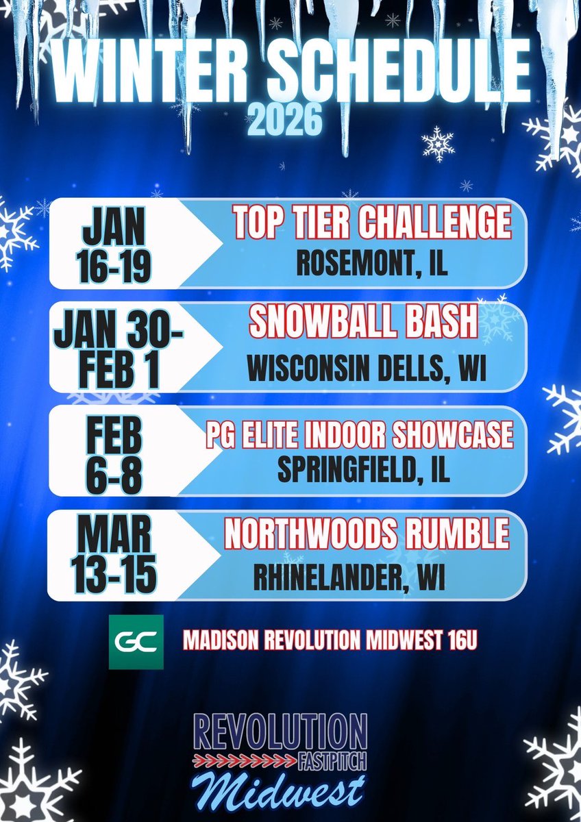 2026 winter schedule!