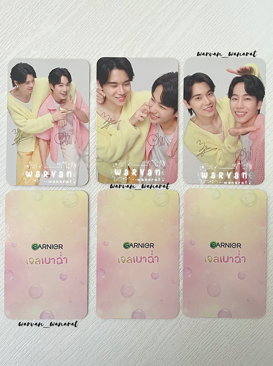 warvan_wanarat's tweet photo. this is from Garnier x YinWar edition ✨
planned to collect yin too, but ended up focusing on war and the duo editions only 🌻

#YinWarFriendsOfGarnier
#GarnierWaterGelxYinWar
#warvanalbum #warvan_wanarat template yinwar pc garnier https://t.co/G9rX7uMvzM
