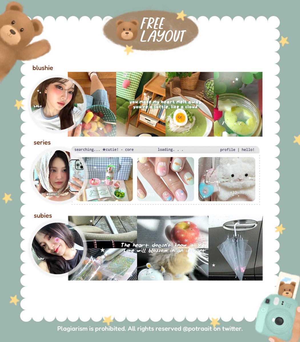 potraait's tweet image. help repost ya, makasih! 🧸

hari ini (11/12) aku ada 7 SLOT FREE LAYOUT BY REQ katalog blushie, series &amp;amp; subies dalam rangka merayakan ulang tahun kak Kasa (@gandhasaka) yeay! 🥳🎂🐠 #KasabloxGGNewLevel  
 
🍞 @ 19.3O wib
🍥 by DM 

#zonauang