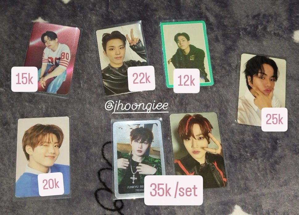 jhoongiee's tweet photo. #wts 
🛒 want to sell: treasure photocards (ready INA 🇮🇩)

📍 Jakarta Selatan
💸 price listed on the pic
📨 condition? just DM
🍊 shopee checkout available https://t.co/v4xtCJXkix