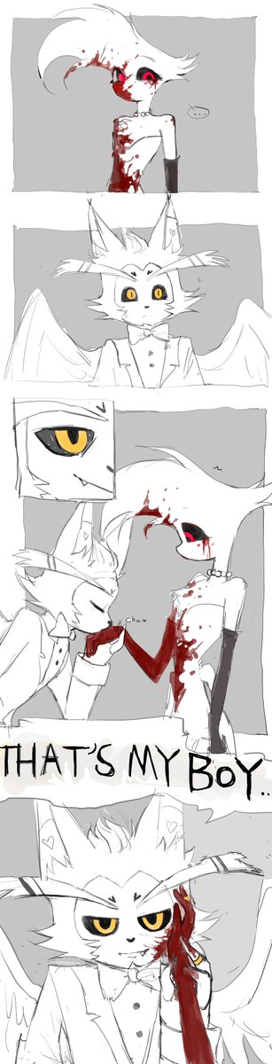 #huskerdust 
#HazbinHotel 
💛❤️