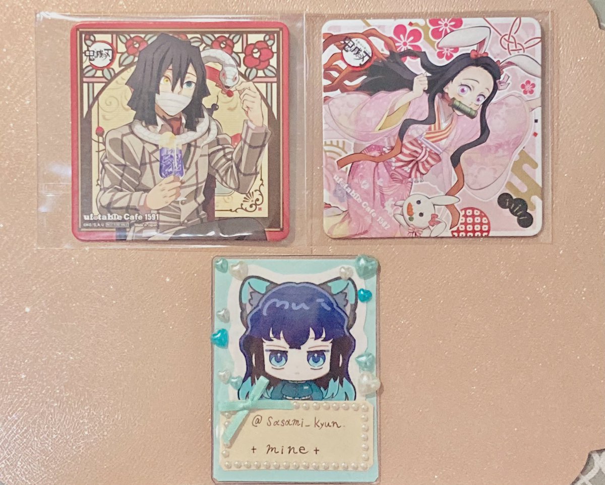 交換／譲渡》 鬼滅の刃 コースター AGF TOGO 譲▷ 純喫茶 伊黒 小芭内