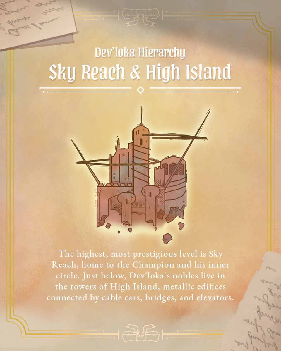 prism_arcana's tweet photo. In #Devloka, your #Family is your caste, and it determines whether you live in the sunlit heights of Sky Reach or the shadowy depths of the Undercity.
Read about the #Wyords’ class hierarchy on our #PrismArcana website! 📘✨
https://t.co/gwiacvocXY
#Kurechii #RecordsofPrism https://t.co/ZJtKwOYdut