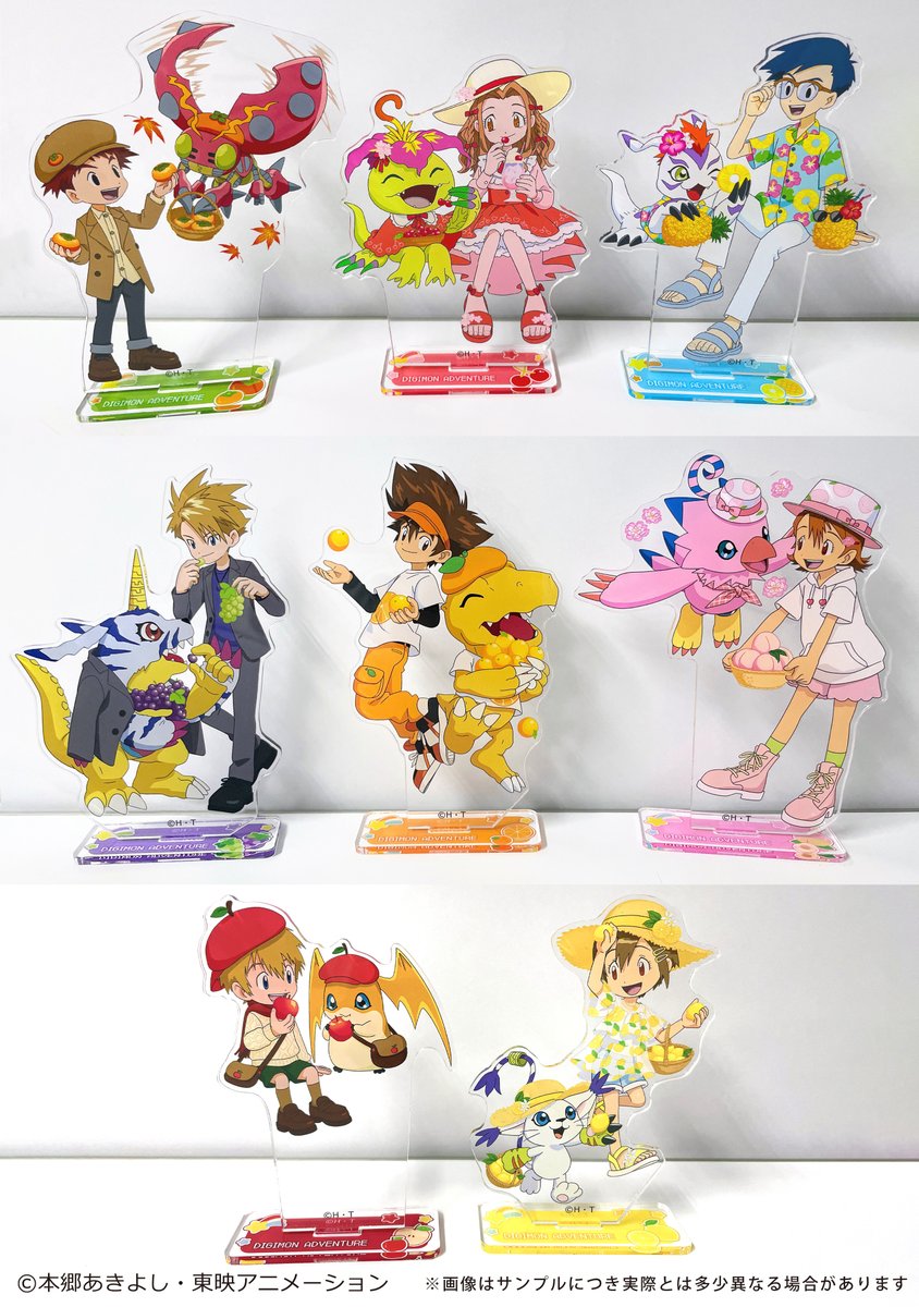 🍎🍒🫐🍊🍐🍍 #デジモンアドベンチャー フルーツパーティシリーズ