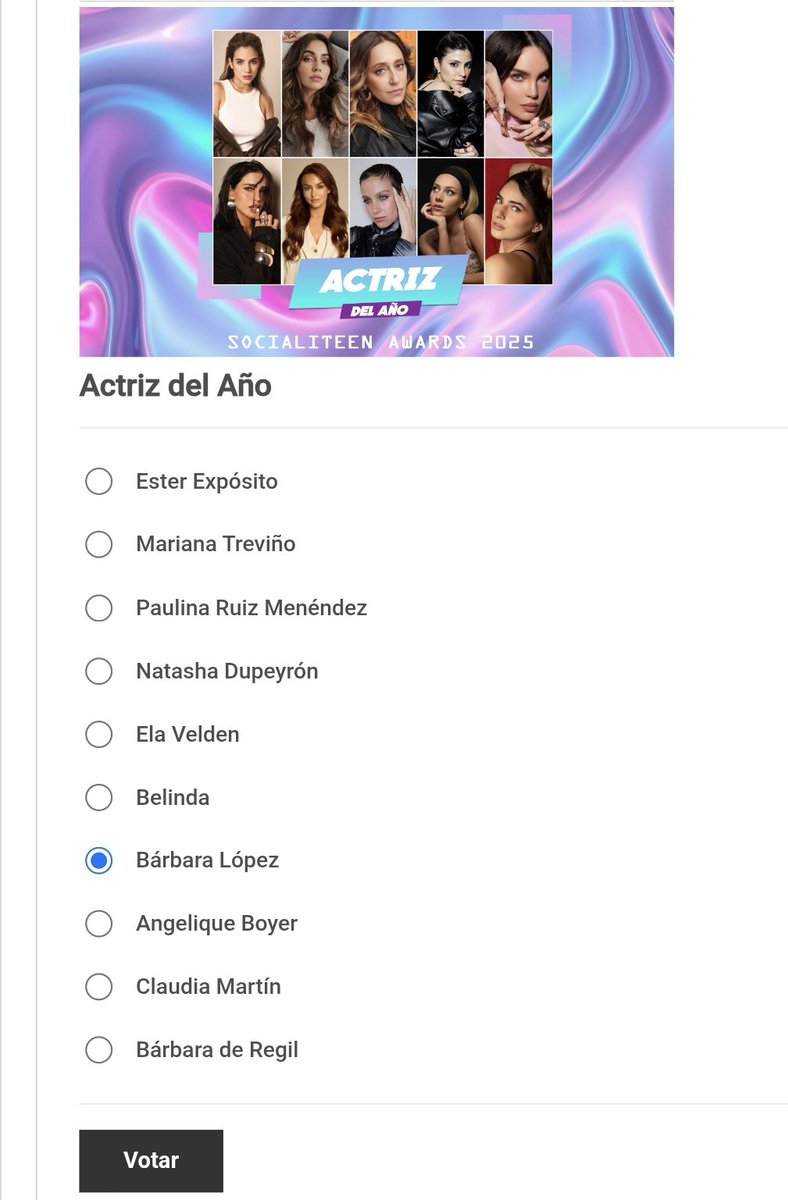 No olviden dejar sus votos por nuestra Barbi 👑
 socialiteen.com/socialiteen-aw…